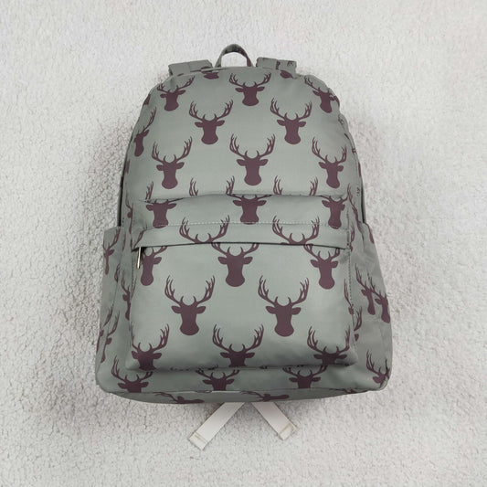 NEW RTS NO MOQ Bag BA0171 Baby Kids Green Deer Print Backpack