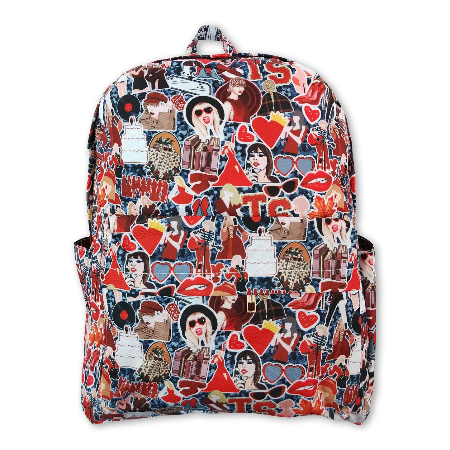 RTS NO MOQ Sibling milk silk Baby Kids Purple Printed School Backpack