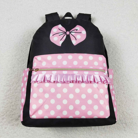 Cute Clothes BA0183 Baby Kids Girls Pink Bow Backpack Back Bags