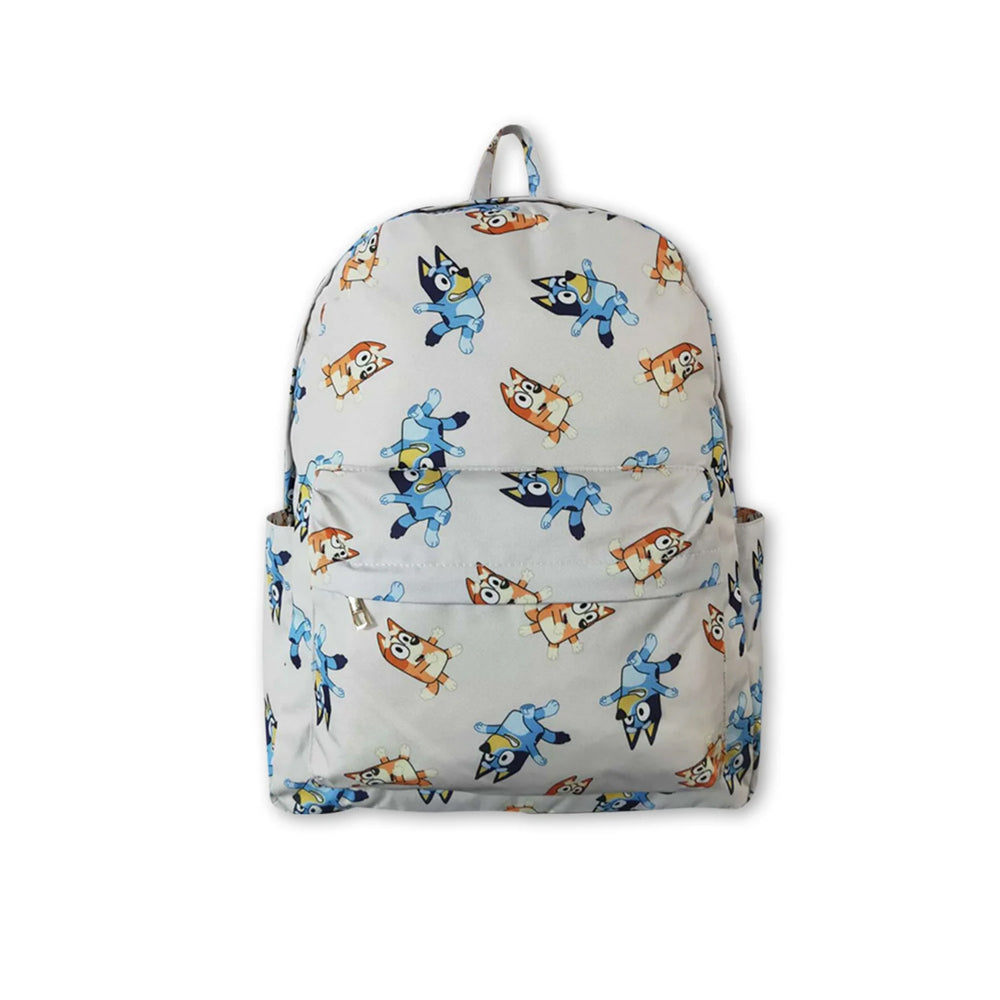 RTS NO MOQ Sibling milk silk Cute Clothes  Baby Kids Print Zipper Strap Backpack Back Bag