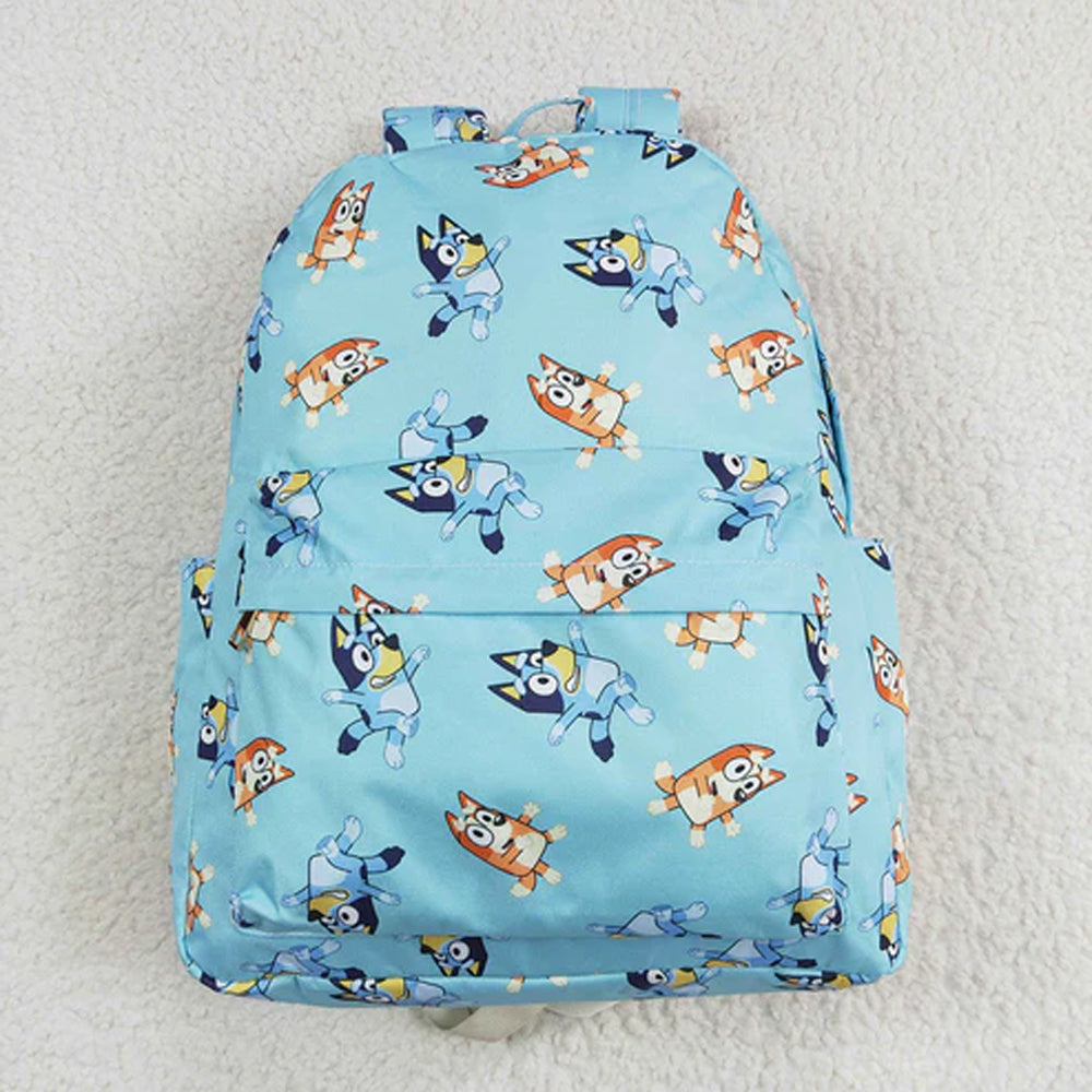 RTS NO MOQ Sibling milk silk Cute Clothes Baby Kids Floral Print Strap Zip Backpack Bag