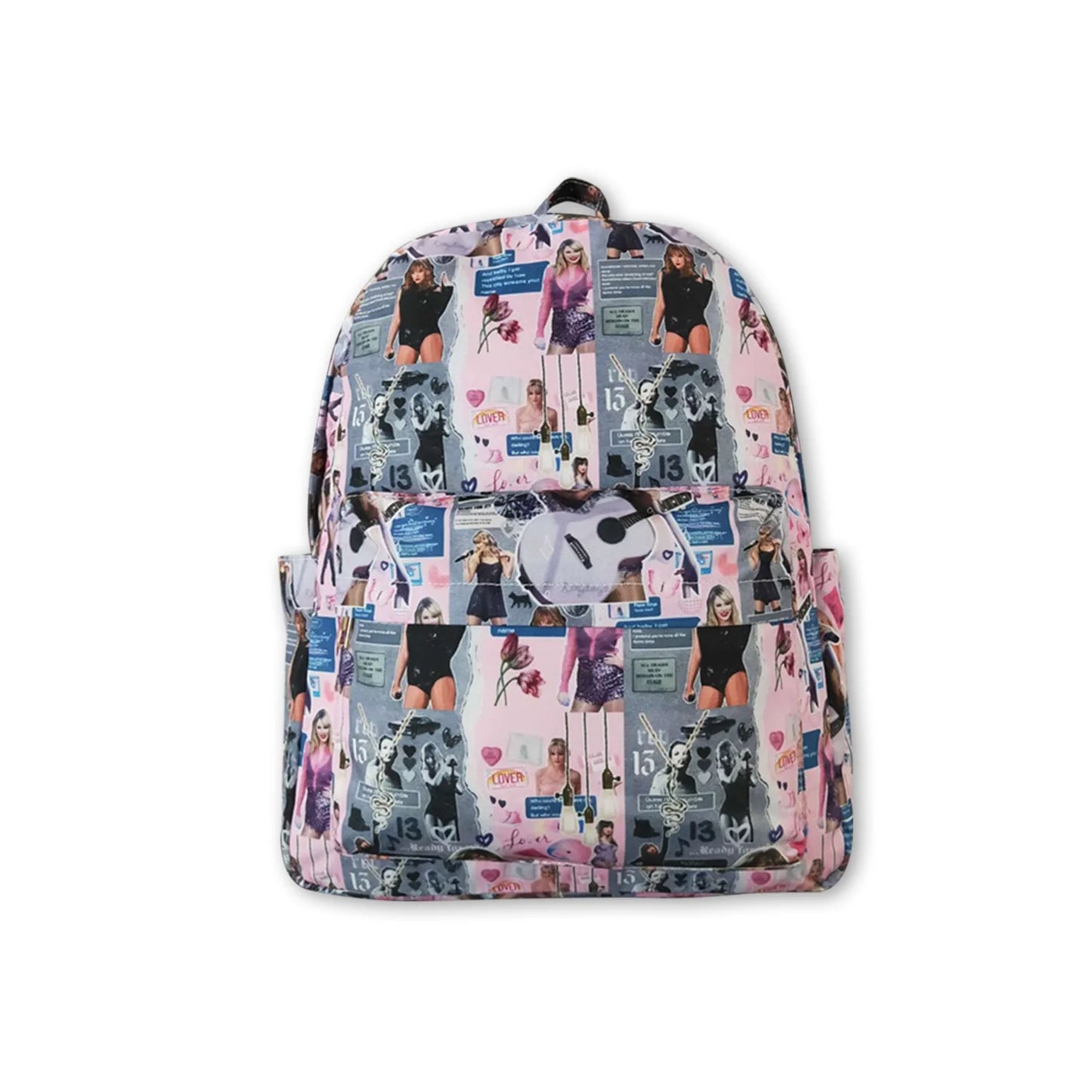 RTS NO MOQ Sibling milk silk Baby Kids Purple Printed School Backpack
