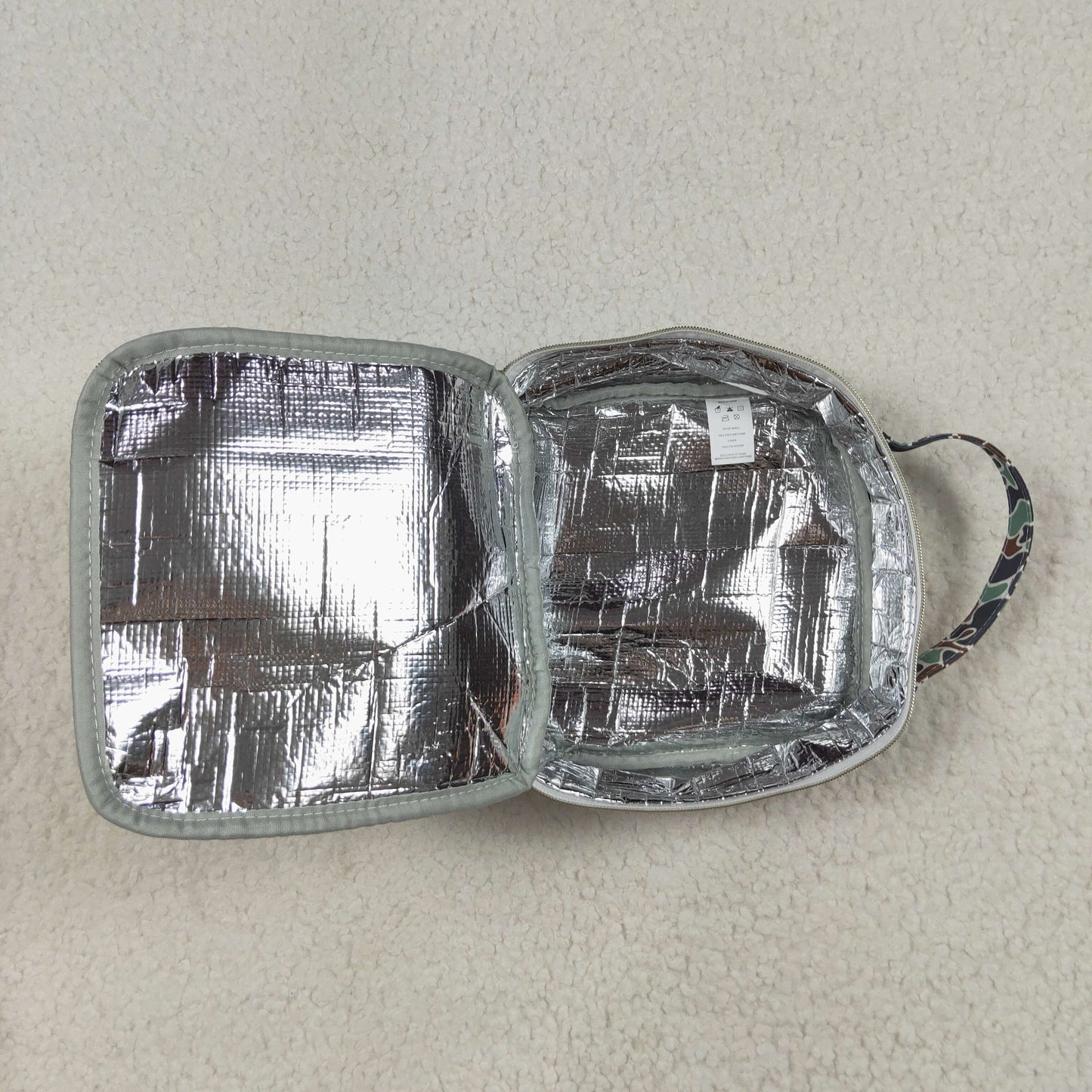 RTS NO MOQ（In Stock ) BA0270 Camouflage duck green lunch bag lunch box bag
