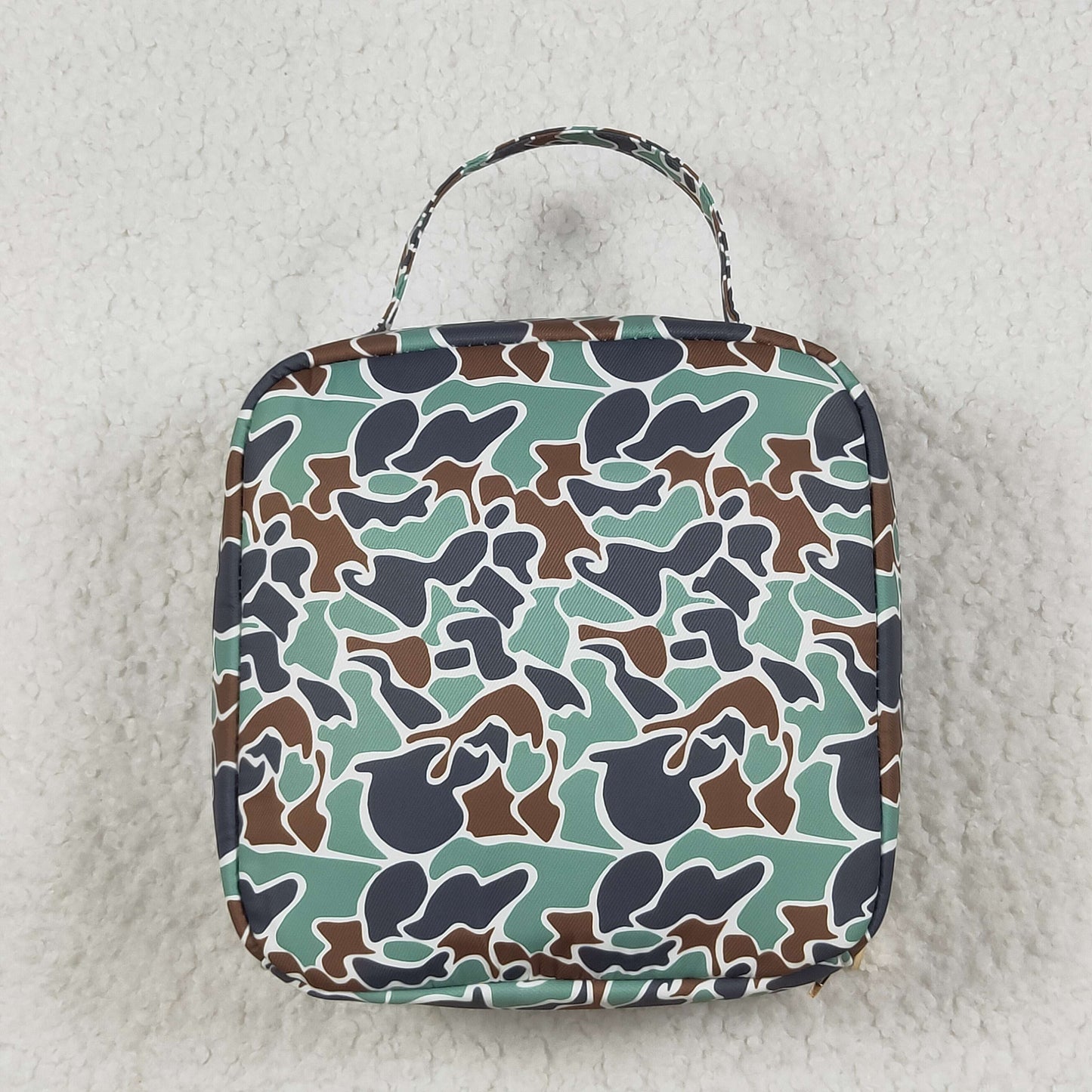 RTS NO MOQ（In Stock ) BA0270 Camouflage duck green lunch bag lunch box bag