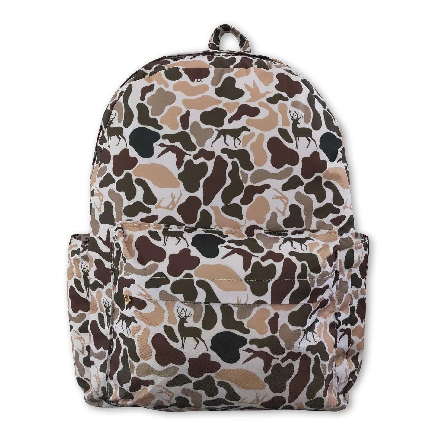 RTS NO MOQ Sibling milk silk Baby Kids Camouflage Deer Hunting Pocket Duffle Gym Bags Zipper Lunch Bags