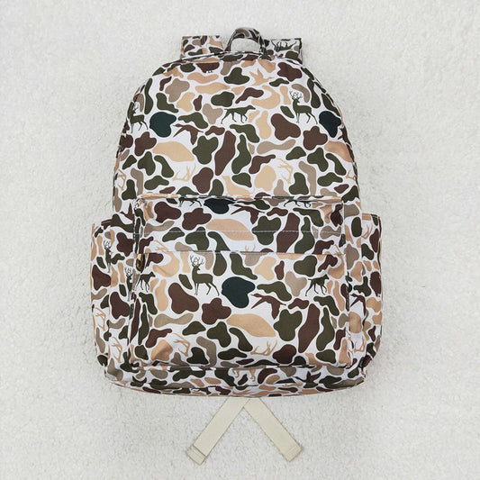 Best Sell RTS Baby Kids Deer Camouflage Backpack Bag for Children's Outdoor Travel School Bag Casual Sports Bag