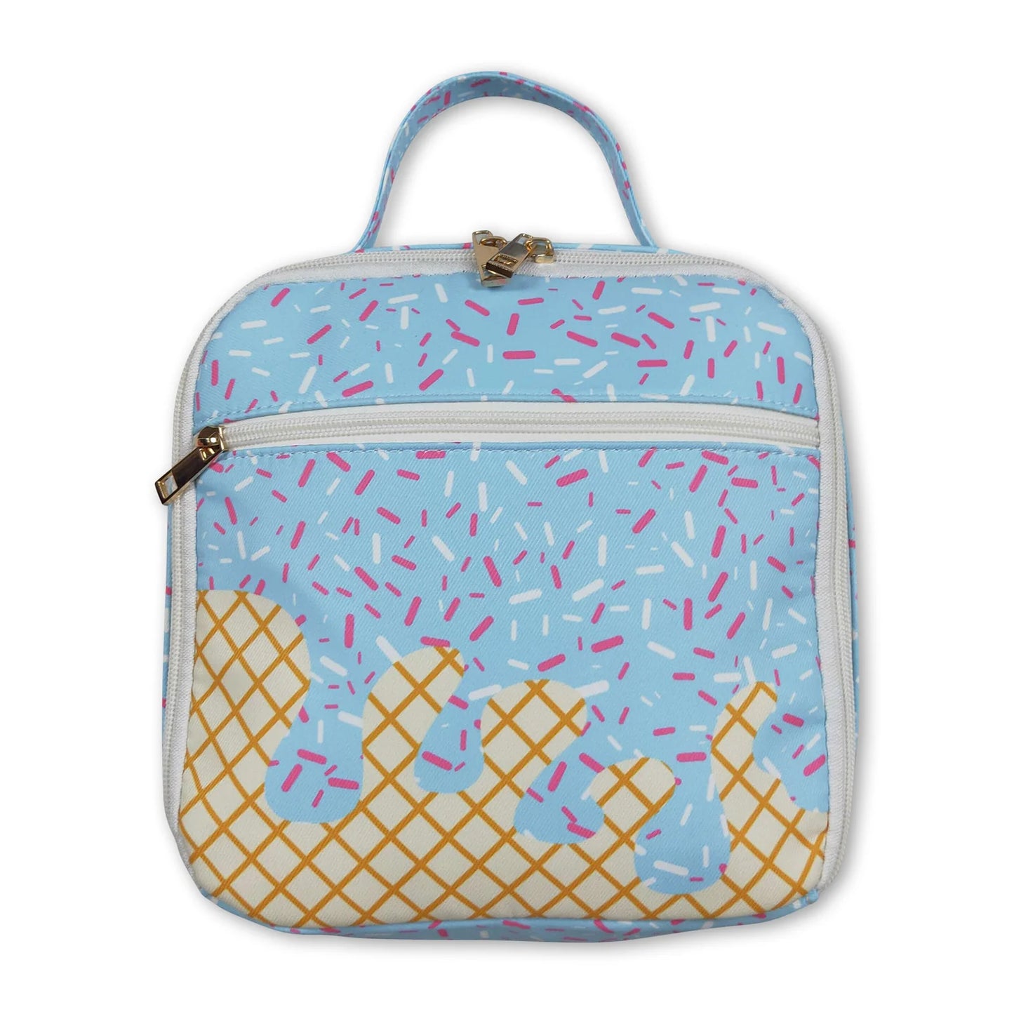 RTS NO MOQ Sibling milk silk Baby Kids Blue Drips Team School Backpack Bags Lunch Boxes School Bags