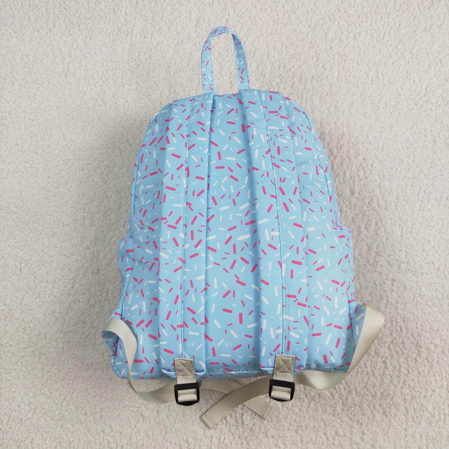 RTS NO MOQ BA0297 Team fireworks plaid blue large backpack