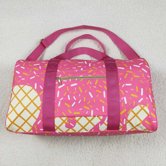RTS NO MOQ BA0298 Team Fireworks Plaid Pink Gym Bag