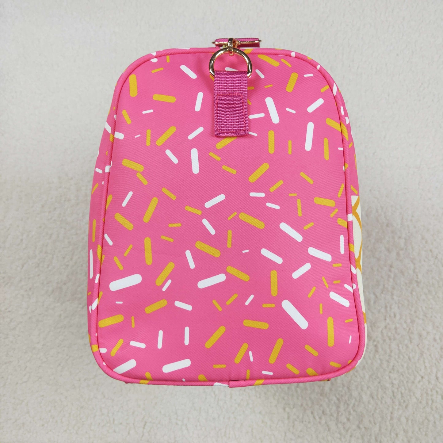 RTS NO MOQ BA0298 Team Fireworks Plaid Pink Gym Bag
