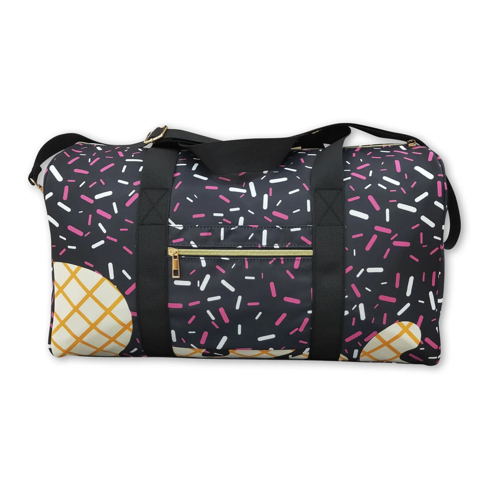 RTS NO MOQ Sibling Bags Colorful Teams Ice Cream Drip Zipper Gym Bags