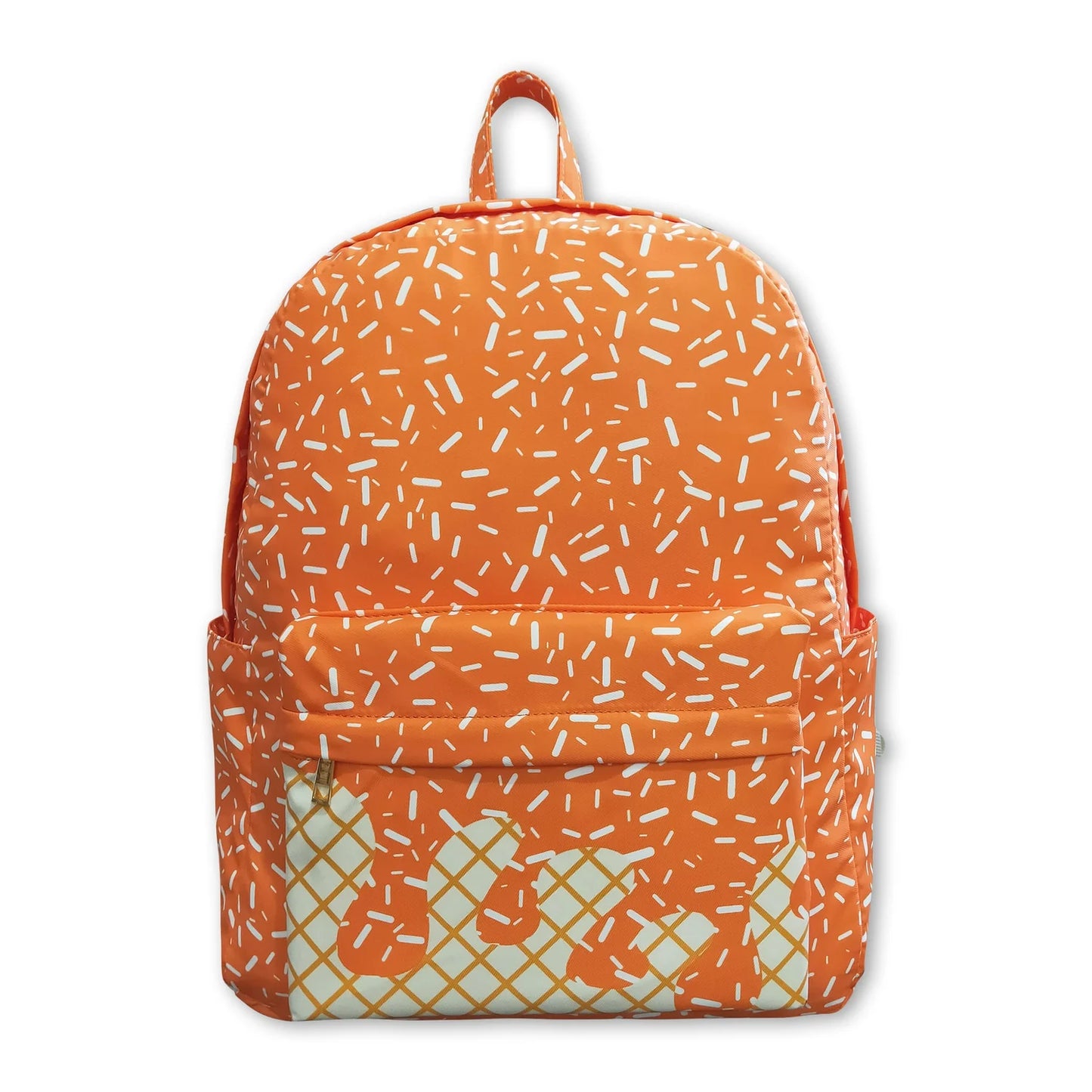 RTS NO MOQ Sibling milk silk Baby Kids Drip Sprinkles Team Zipper Kids School Backpack Bags