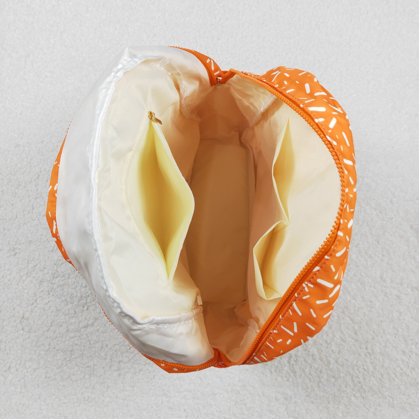 RTS NO MOQ（In Stock) BA0339 Waffle Ice Cream Orange Backpack