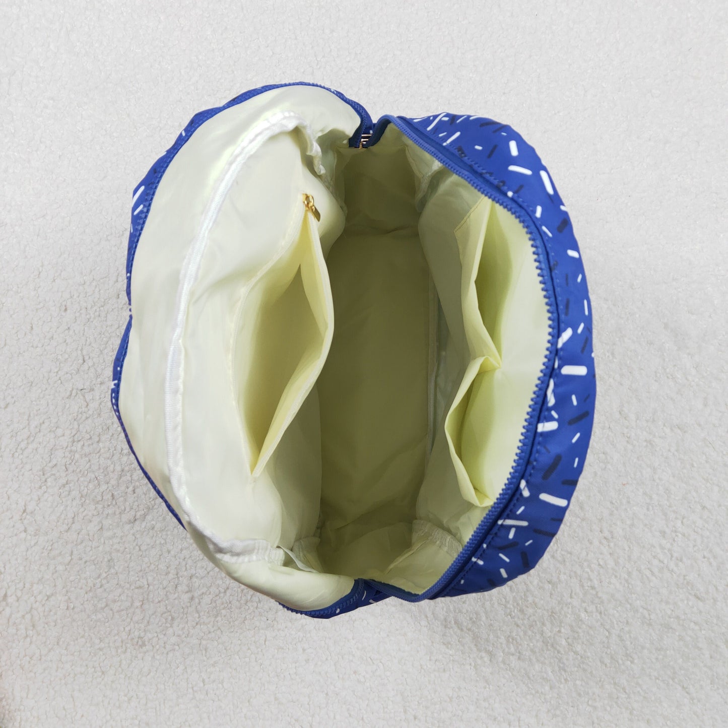 RTS NO MOQ（In Stock) BA0340 Waffle Ice Cream Royal Blue Backpack