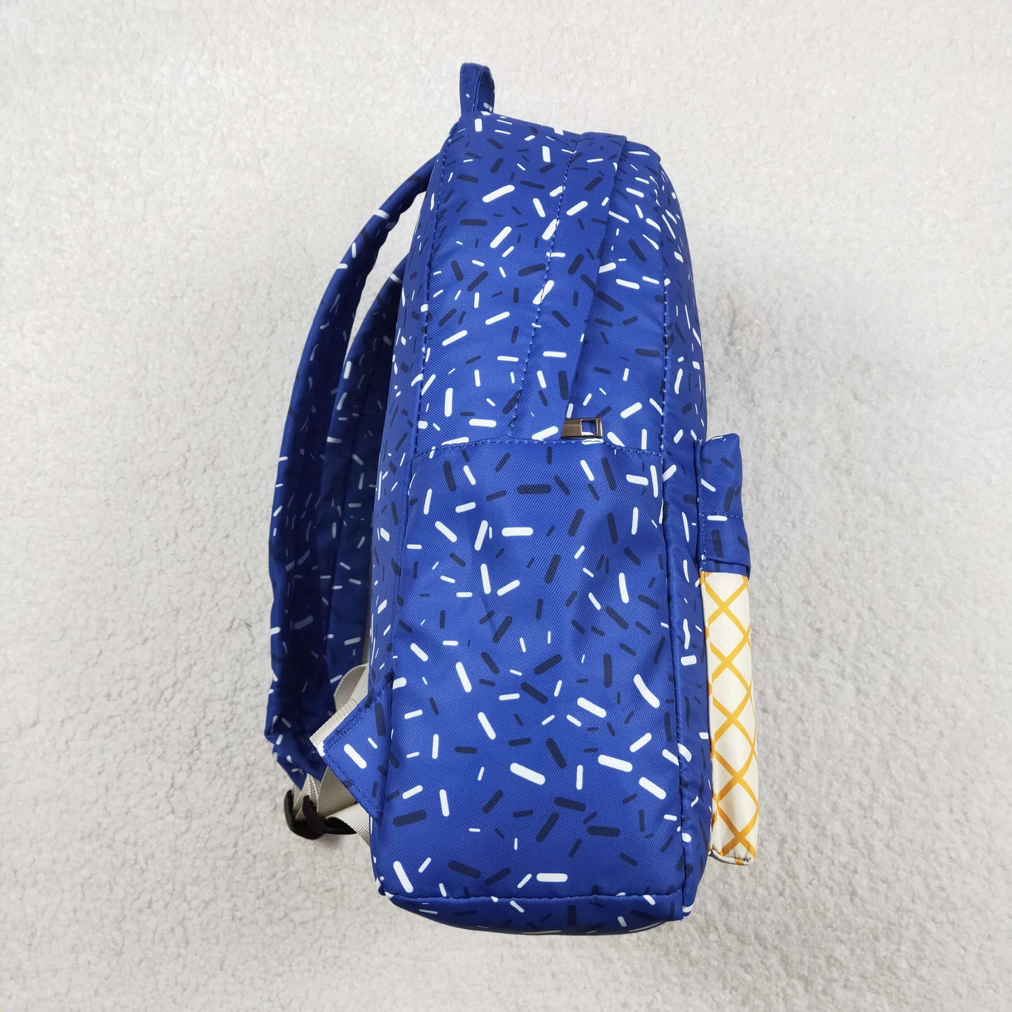 RTS NO MOQ（In Stock) BA0340 Waffle Ice Cream Royal Blue Backpack