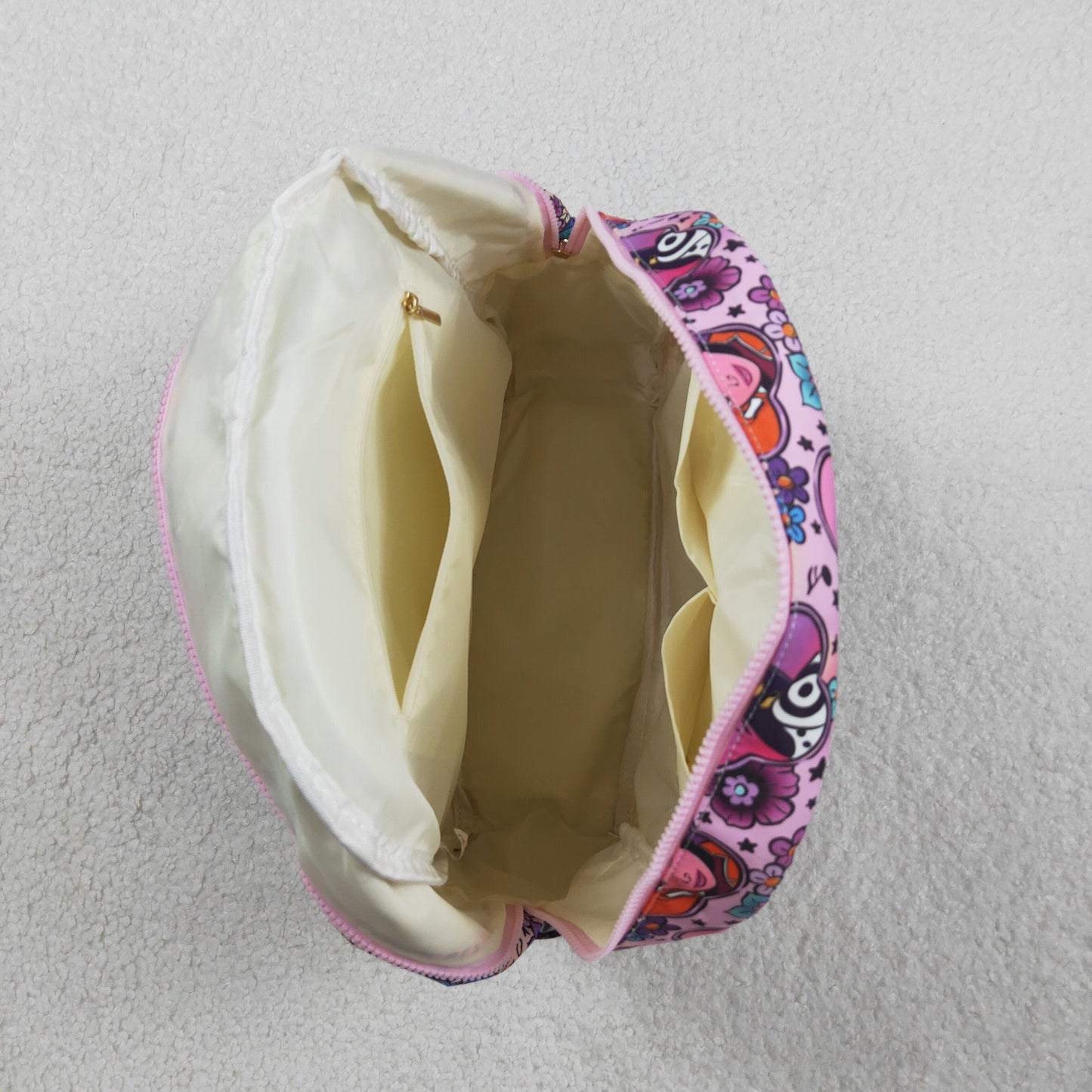 RTS NO MOQ BA0384 Kids Girls Floral Backpack Purple Trendy School Bag