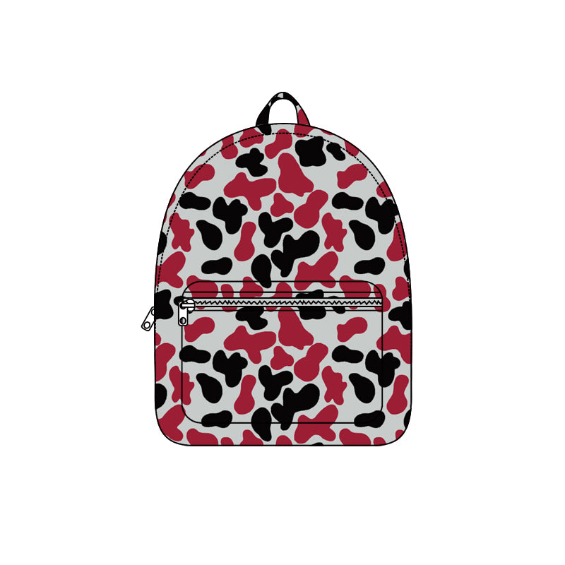 (Preorder new) No moq Baby Multicolor Cow Print Kids Backpack Cute Bag