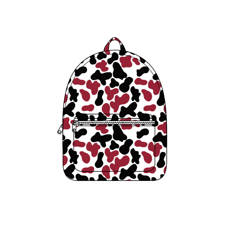 (Preorder new) No moq Baby Multicolor Cow Print Kids Backpack Cute Bag