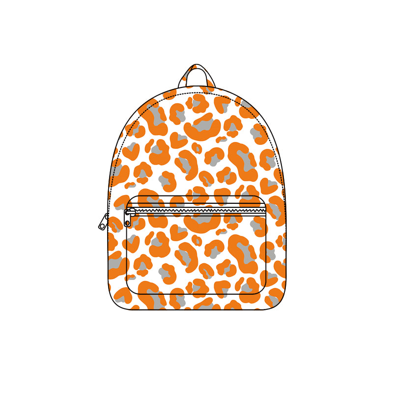 (Preorder new) No moq baby Vibrant Multi‑Color Leopard Print Children Backpack
