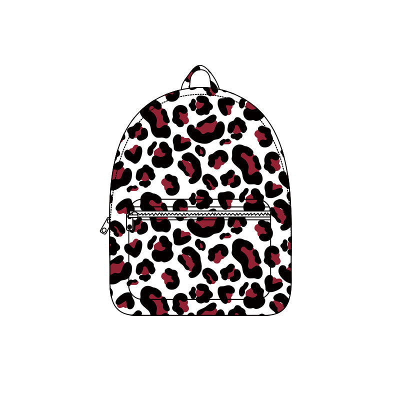 (Preorder new) No moq baby Vibrant Multi‑Color Leopard Print Children Backpack