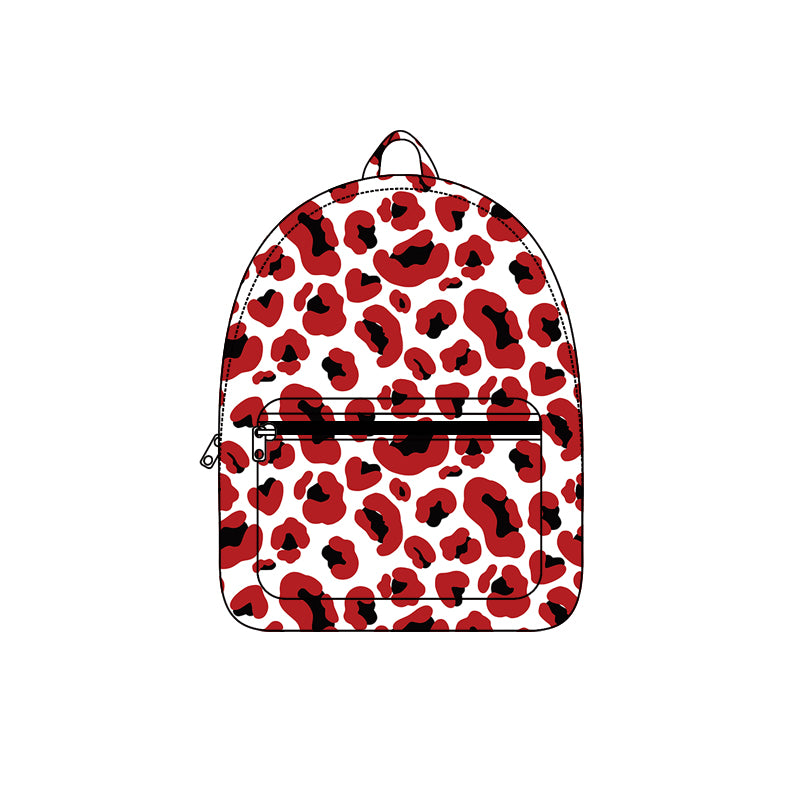 (Preorder new) No moq baby Vibrant Multi‑Color Leopard Print Children Backpack