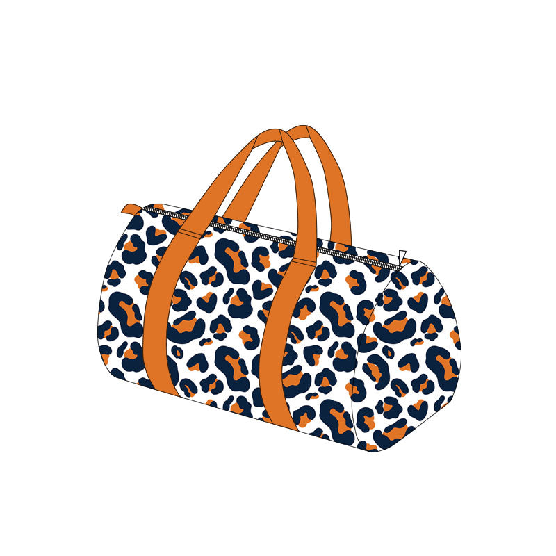 (Preorder new) No moq children Sibling baby Multi‑Shade Leopard Print Duffel Bag