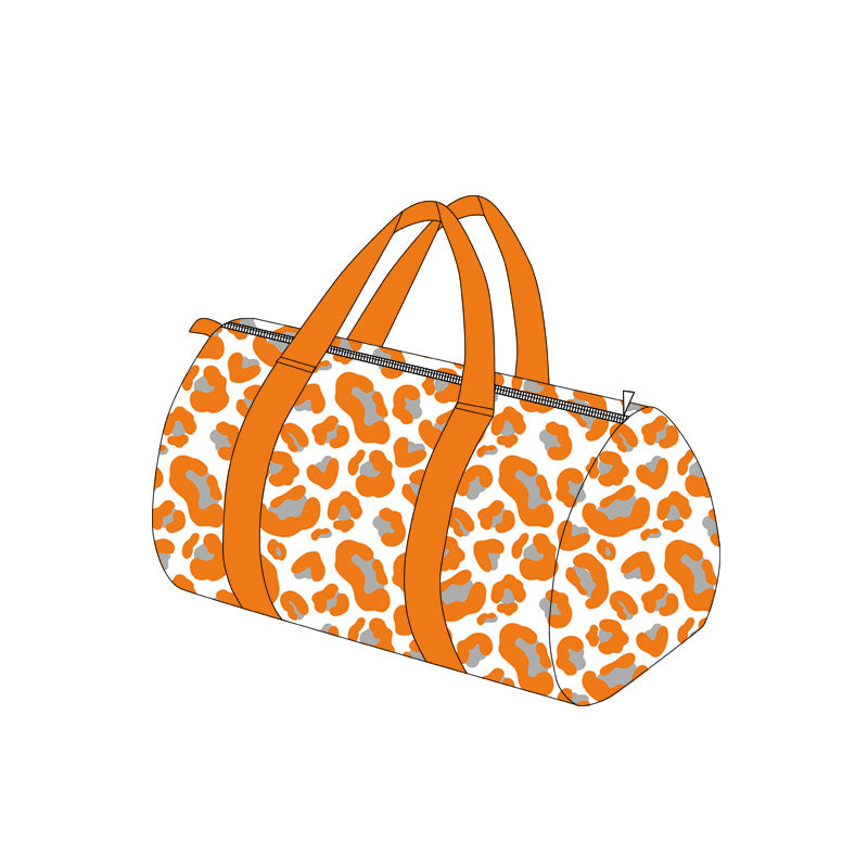 (Preorder new) No moq children Sibling baby Multi‑Shade Leopard Print Duffel Bag