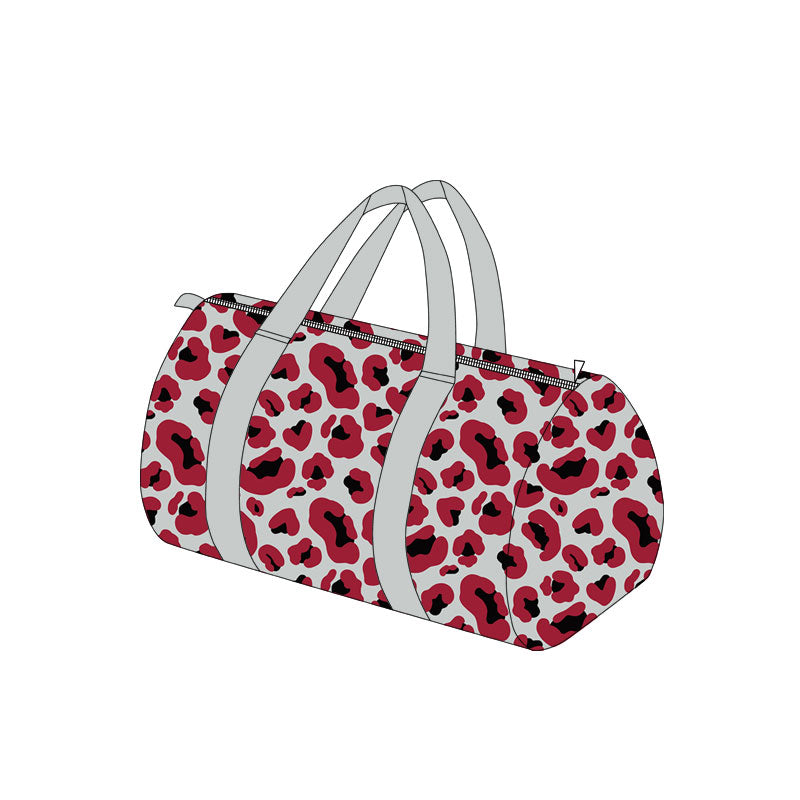 (Preorder new) No moq children Sibling baby Multi‑Shade Leopard Print Duffel Bag