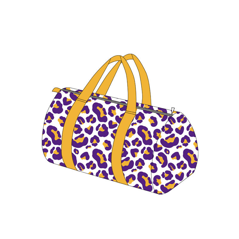 (Preorder new) No moq children Sibling baby Multi‑Shade Leopard Print Duffel Bag