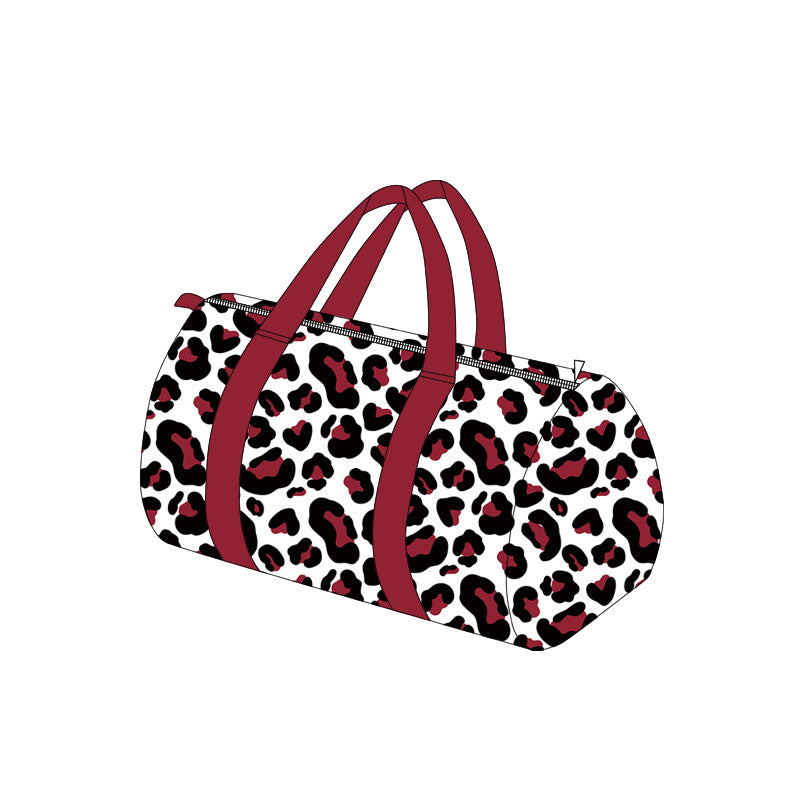 (Preorder new) No moq children Sibling baby Multi‑Shade Leopard Print Duffel Bag