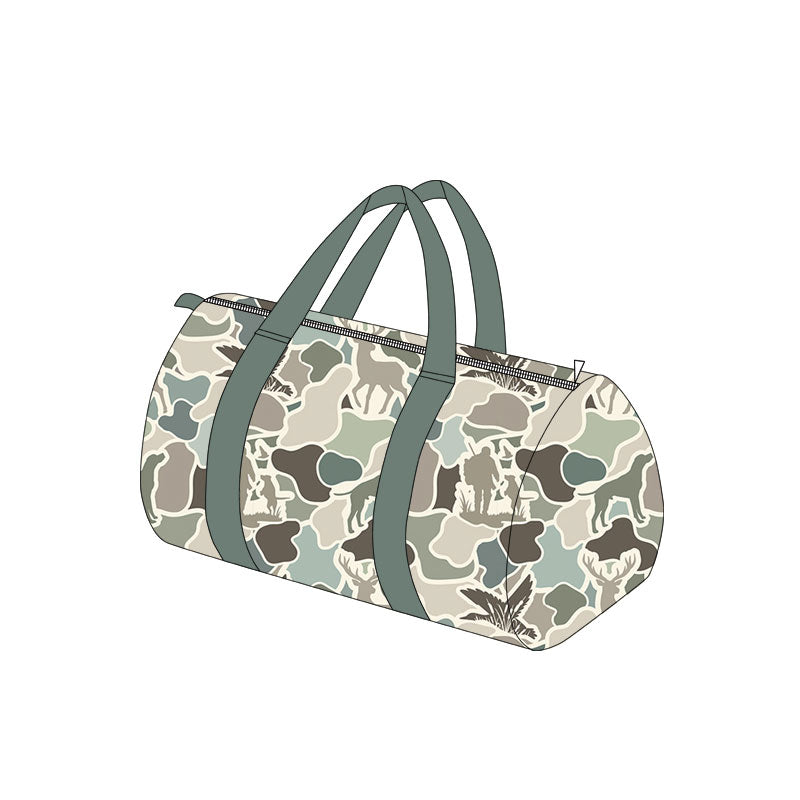 (Preorder new) No moq Baby Kids Deer Dogs Ducks Camo Print Backpack Duffle Bag Insulated Lunch Box