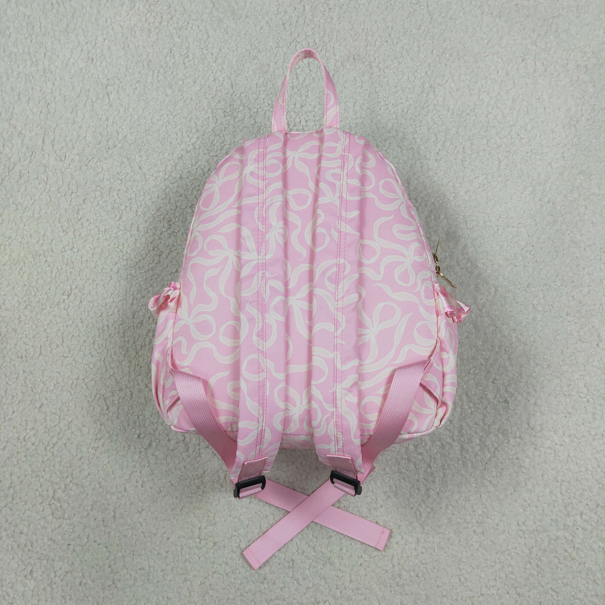 NEW RTS NO MOQ Bags BA0459 Kids Girls Pink Bows Plaid Cute School Backpack Bags