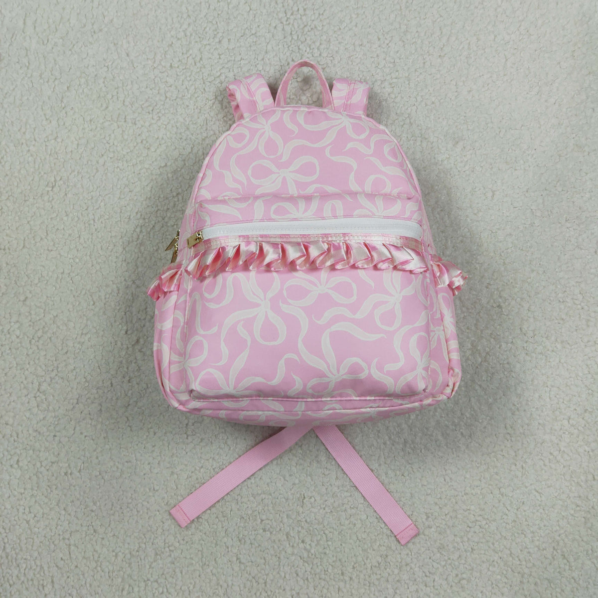 NEW RTS NO MOQ Bags BA0459 Kids Girls Pink Bows Plaid Cute School Backpack Bags