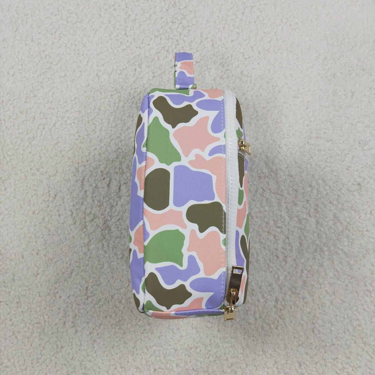 NEW RTS NO MOQ Bag BA0463 Baby Kids Rabbits Camo Easter Zipper School Lunch Boxes