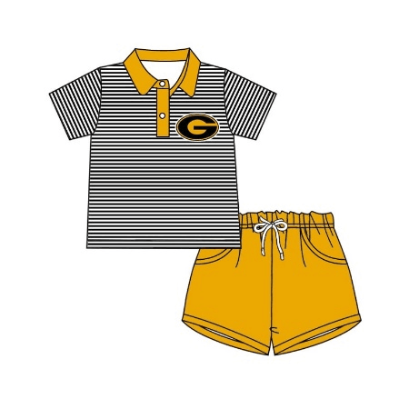 Deadline: May 10custom no moq eta 5-6week G G SUMMER boys sets