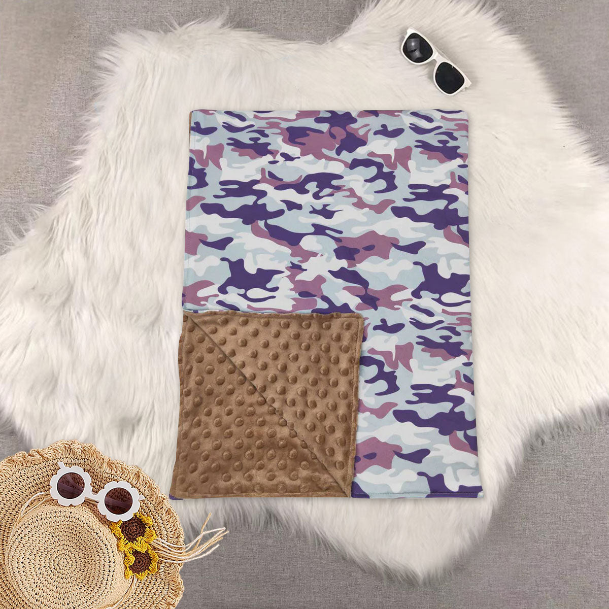 RTS NO MOQ Sibling baby kids Summer duck camouflage baby blankets