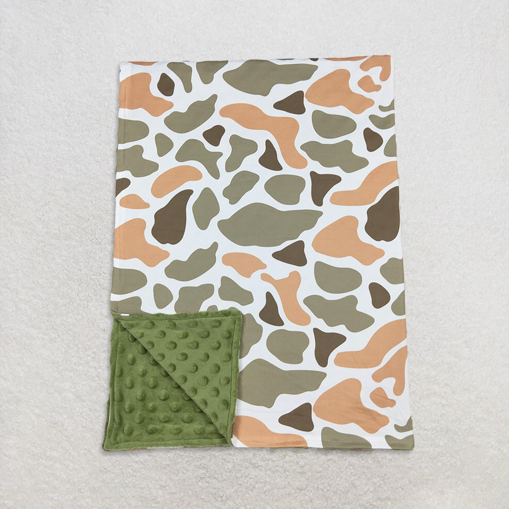 RTS NO MOQ Sibling baby boy clothes camouflage hooded long sleeved tops and sets and romper and blanket