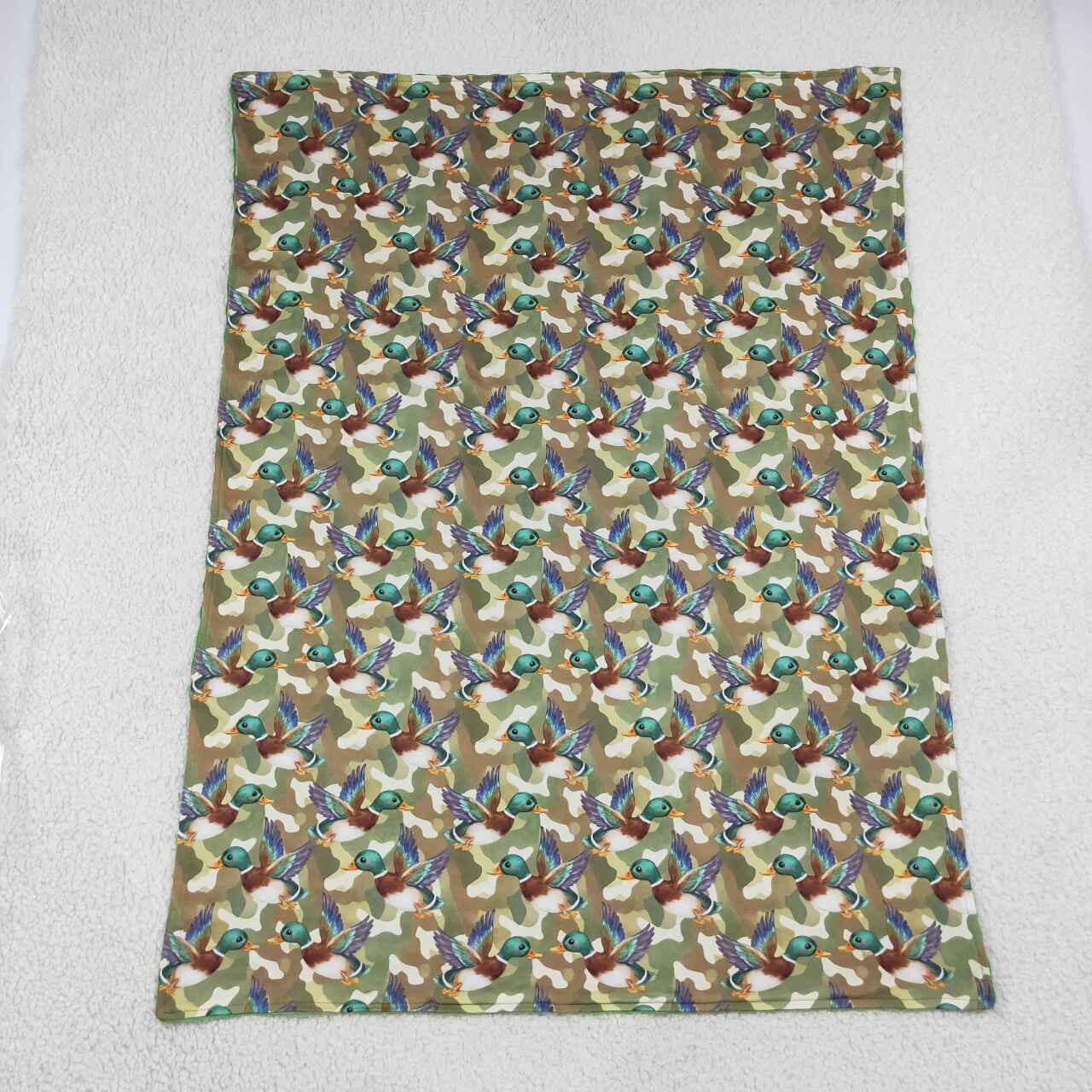 NEW RTS NO MOQ Blankets BL0286 Baby Kids Mallard Ducks Camouflage Hunting Blanket