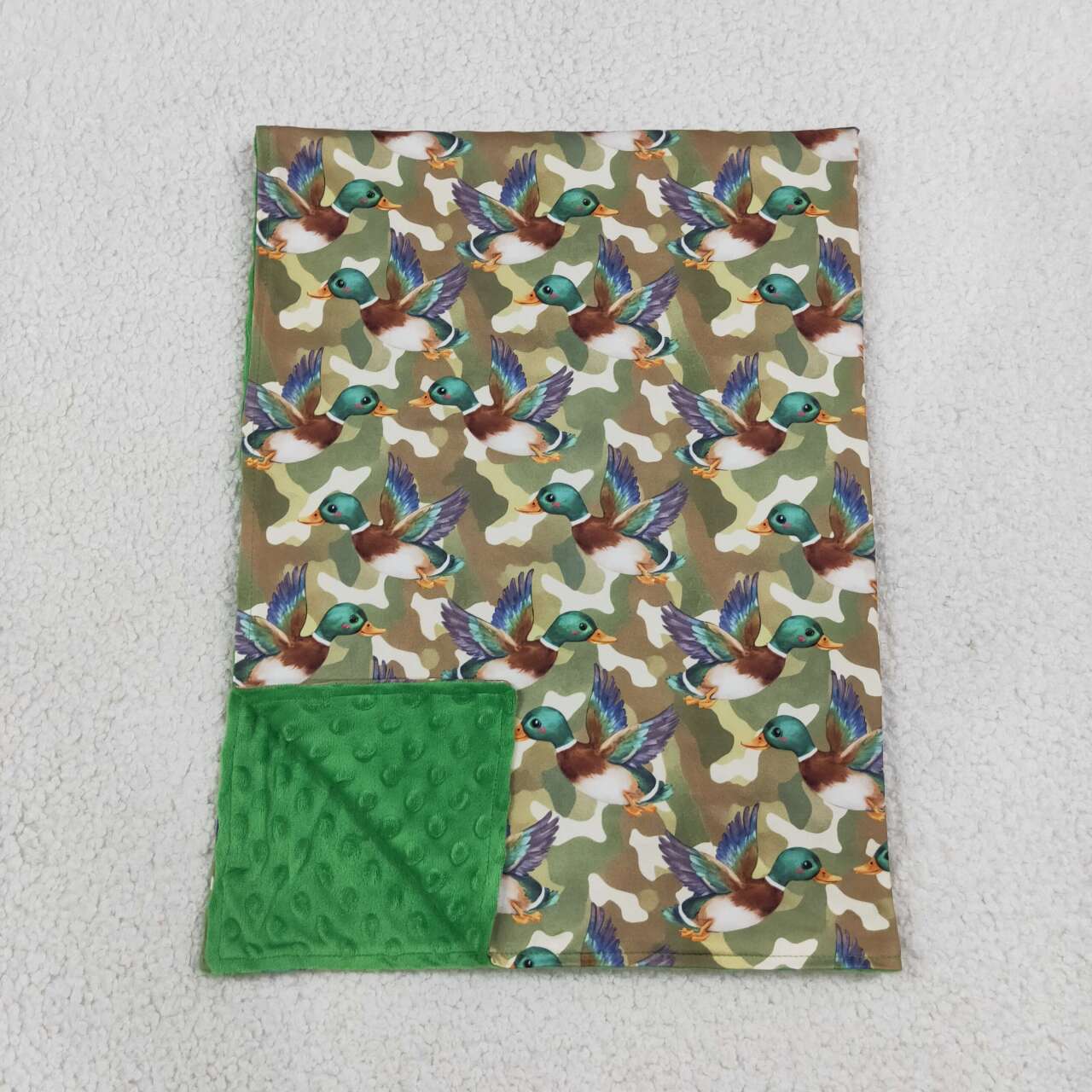 NEW RTS NO MOQ Blankets BL0286 Baby Kids Mallard Ducks Camouflage Hunting Blanket
