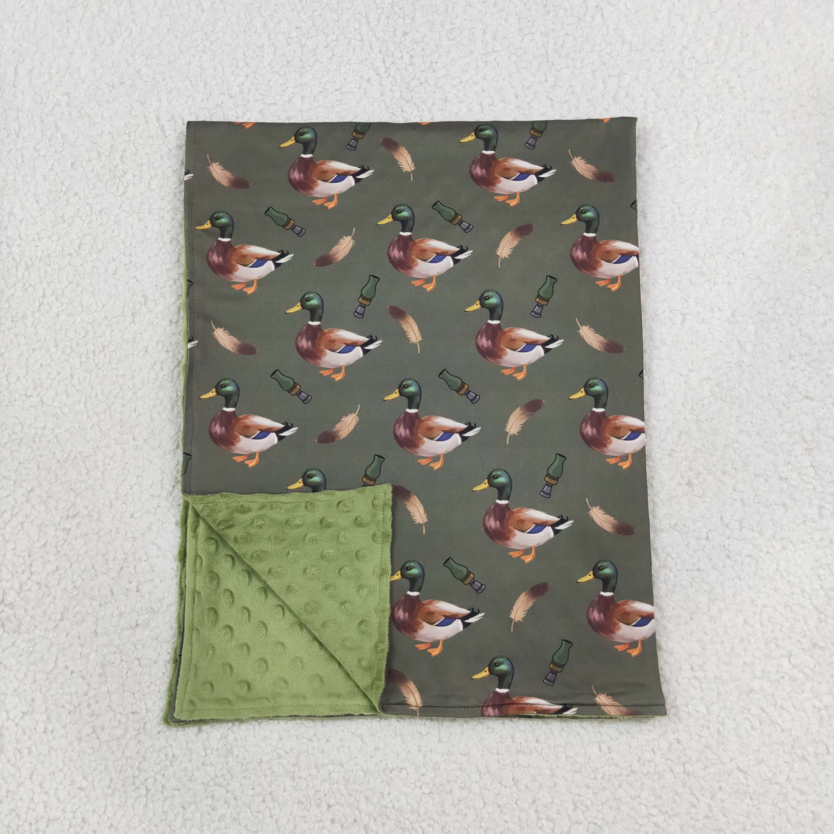 RTS NO MOQ Sibling Blankets Baby Kids Ducks Camouflage Hunting Blankets