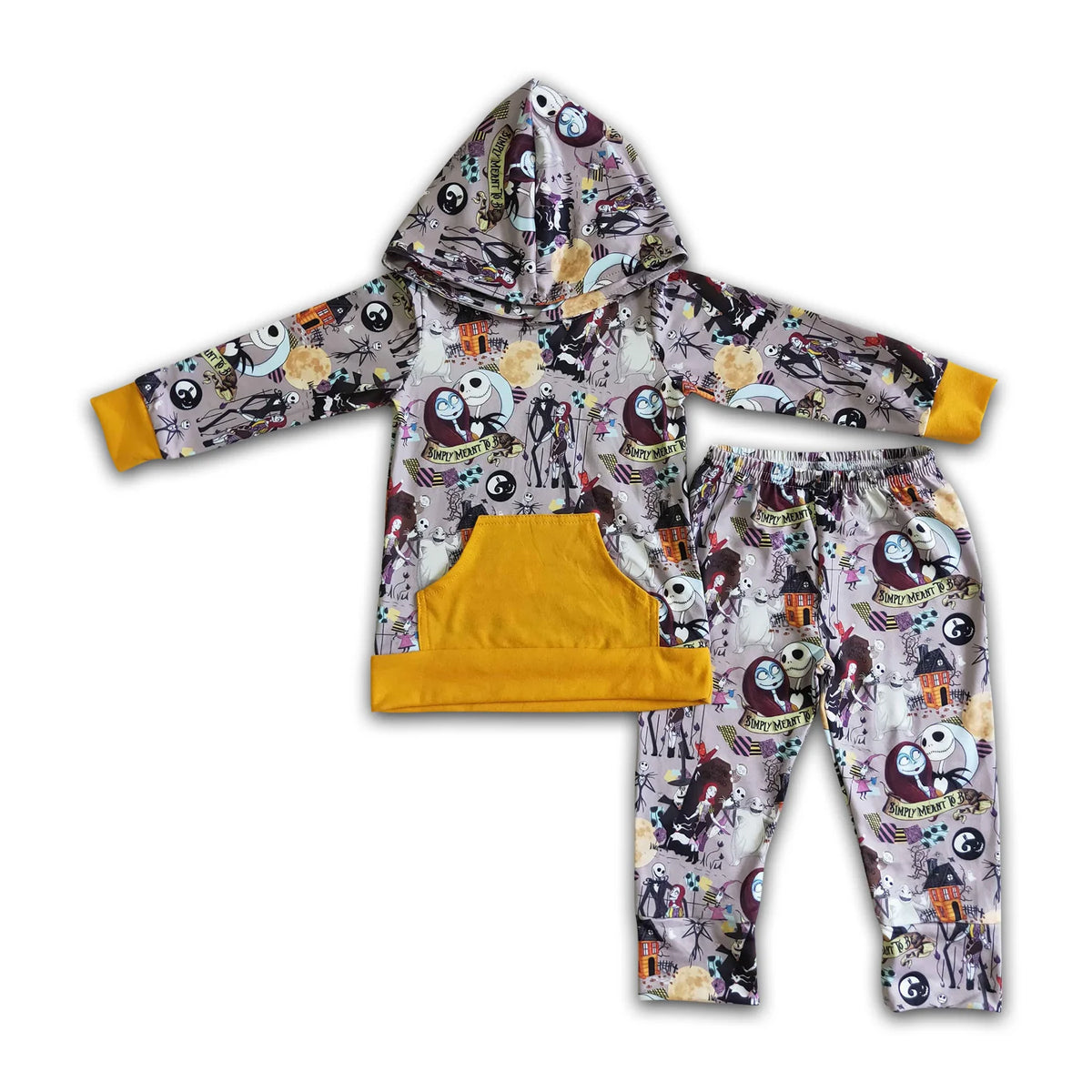 RTS NO MOQ Sibling baby boy clothes hooded long sleeve Clothes Sets