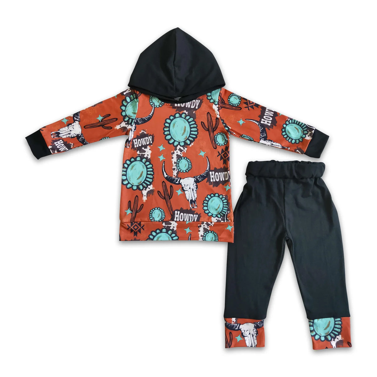 RTS NO MOQ Sibling baby boy clothes hooded Long Sleeve Hooded Suits