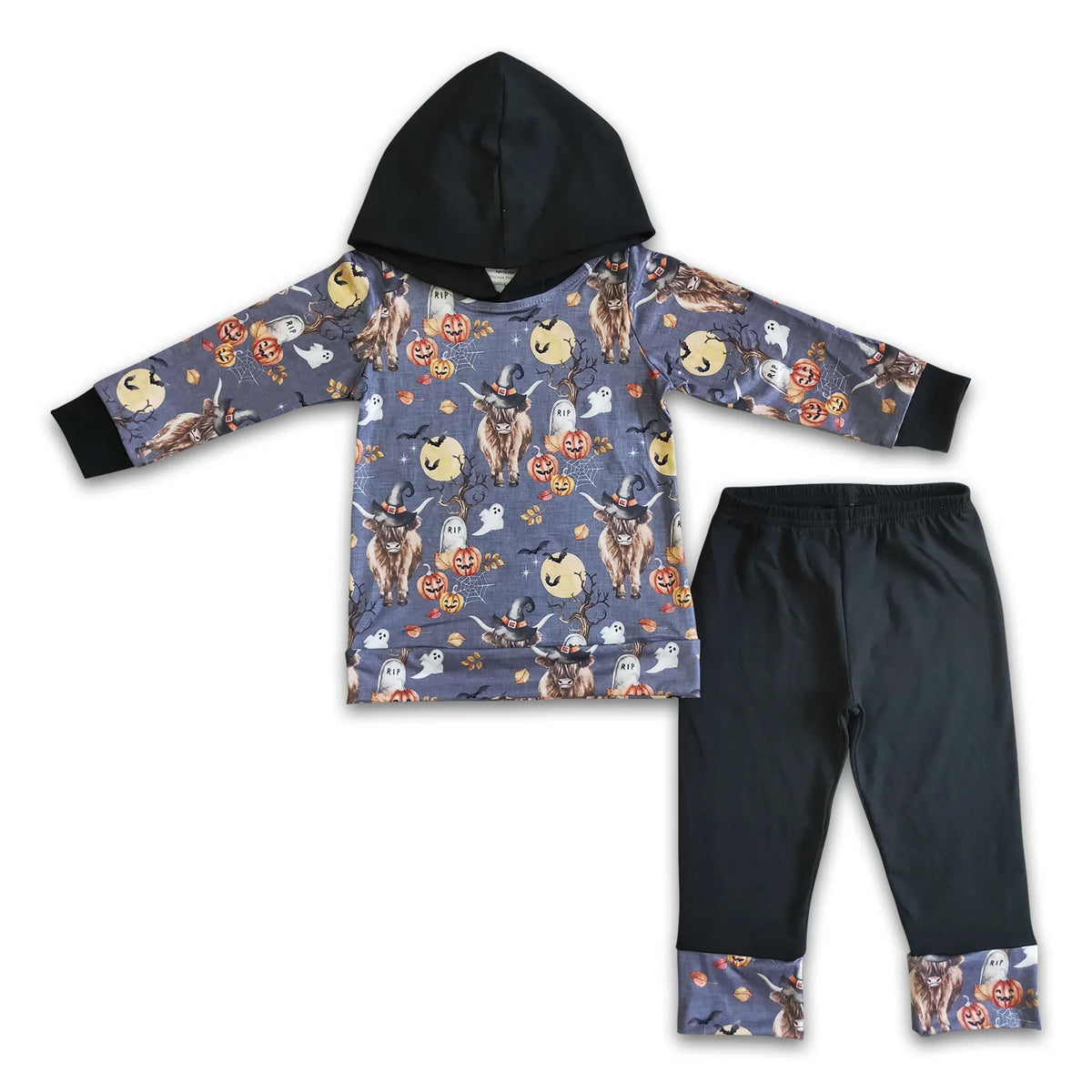 RTS NO MOQ Sibling baby boy clothes hooded long sleeve Clothes Sets