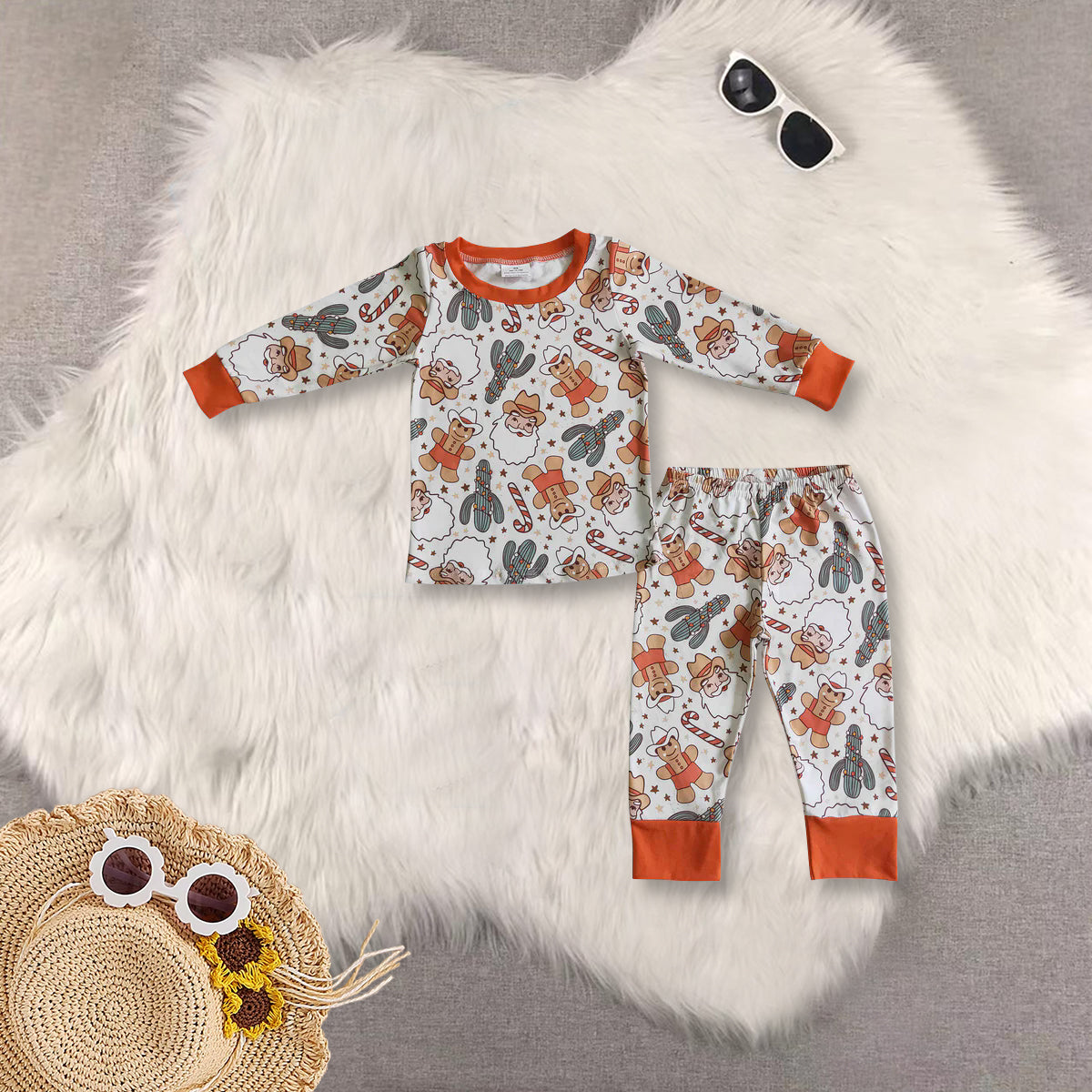 RTS NO MOQ Sibling Baby boy clothes long-sleeved trousers suit & top