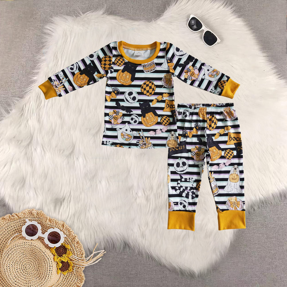 RTS NO MOQ Sibling baby girls baby boys clothes halloween long-sleeved trousers suit & dress