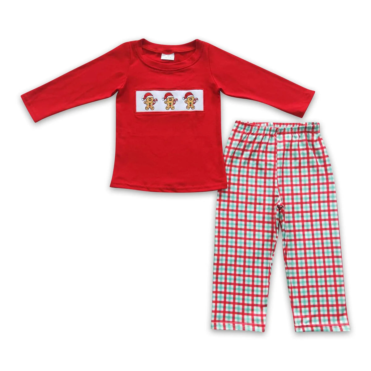 RTS NO MOQ Sibling Baby girls clothes Embroidery Christmas long-sleeved trousers suit & rompers and dress