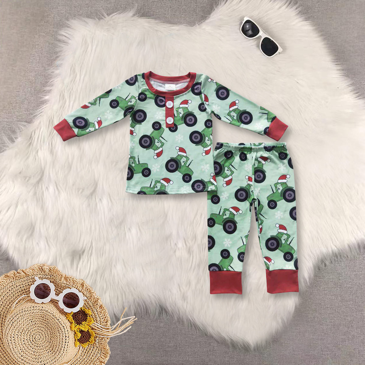 RTS NO MOQ Sibling Baby boys clothes Long Sleeve Pants Sets