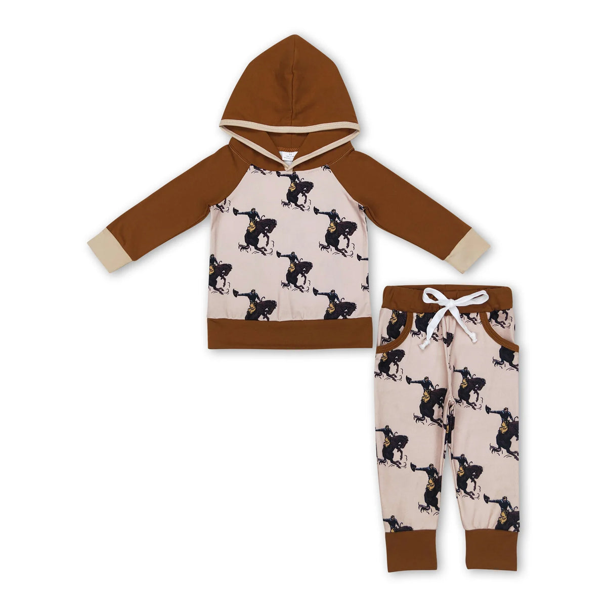 RTS NO MOQ Sibling baby boy clothes hooded long sleeve Clothes Sets