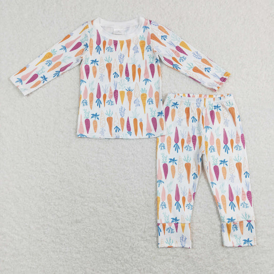 RTS NO MOQ ETA 5/7days Arrived BLP0450 Carrot white long sleeve trousers suit