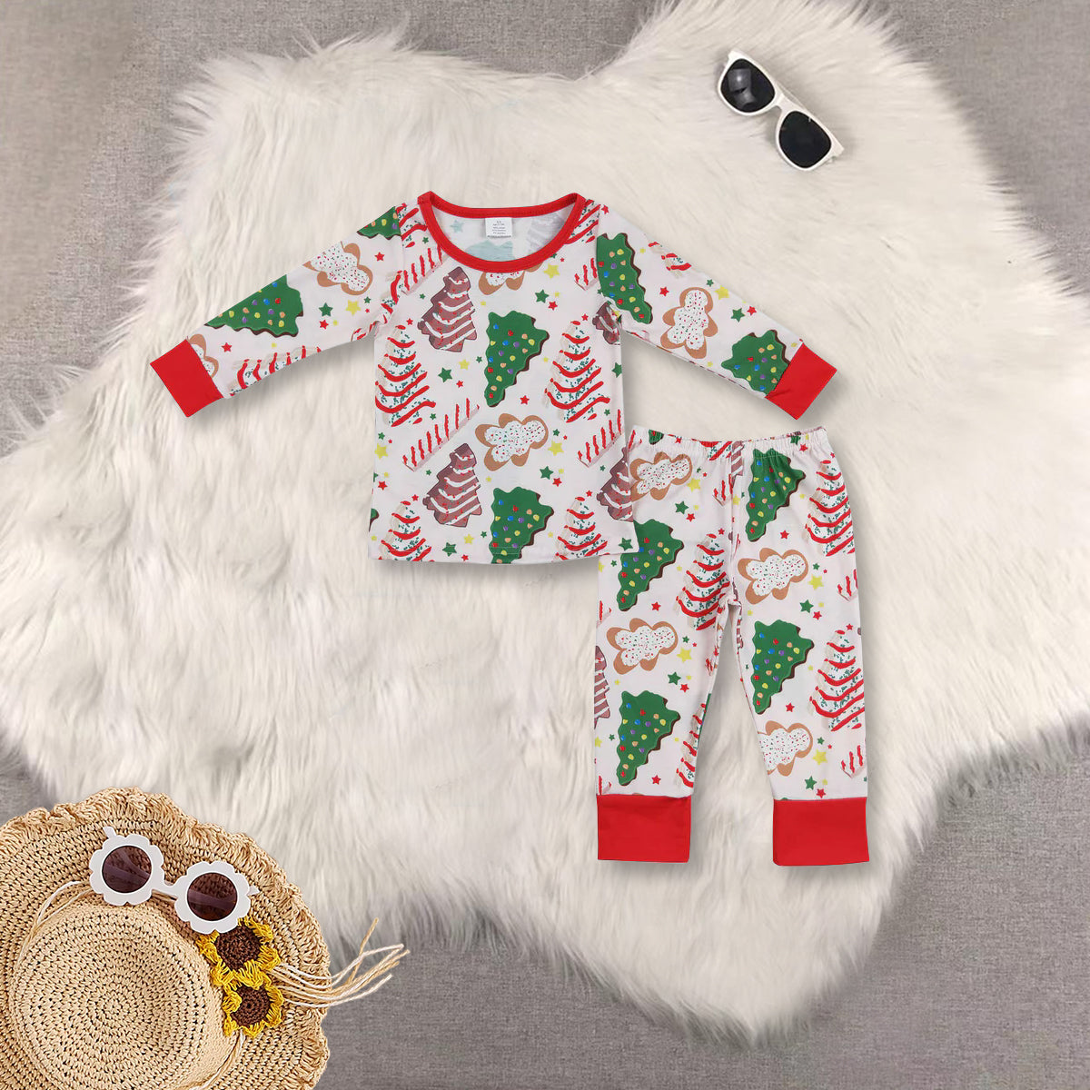 RTS NO MOQ Sibling baby Girls Boys Christmas long sleeve pants sets 2 and rompers 2 and adult top and adult pants Clothes